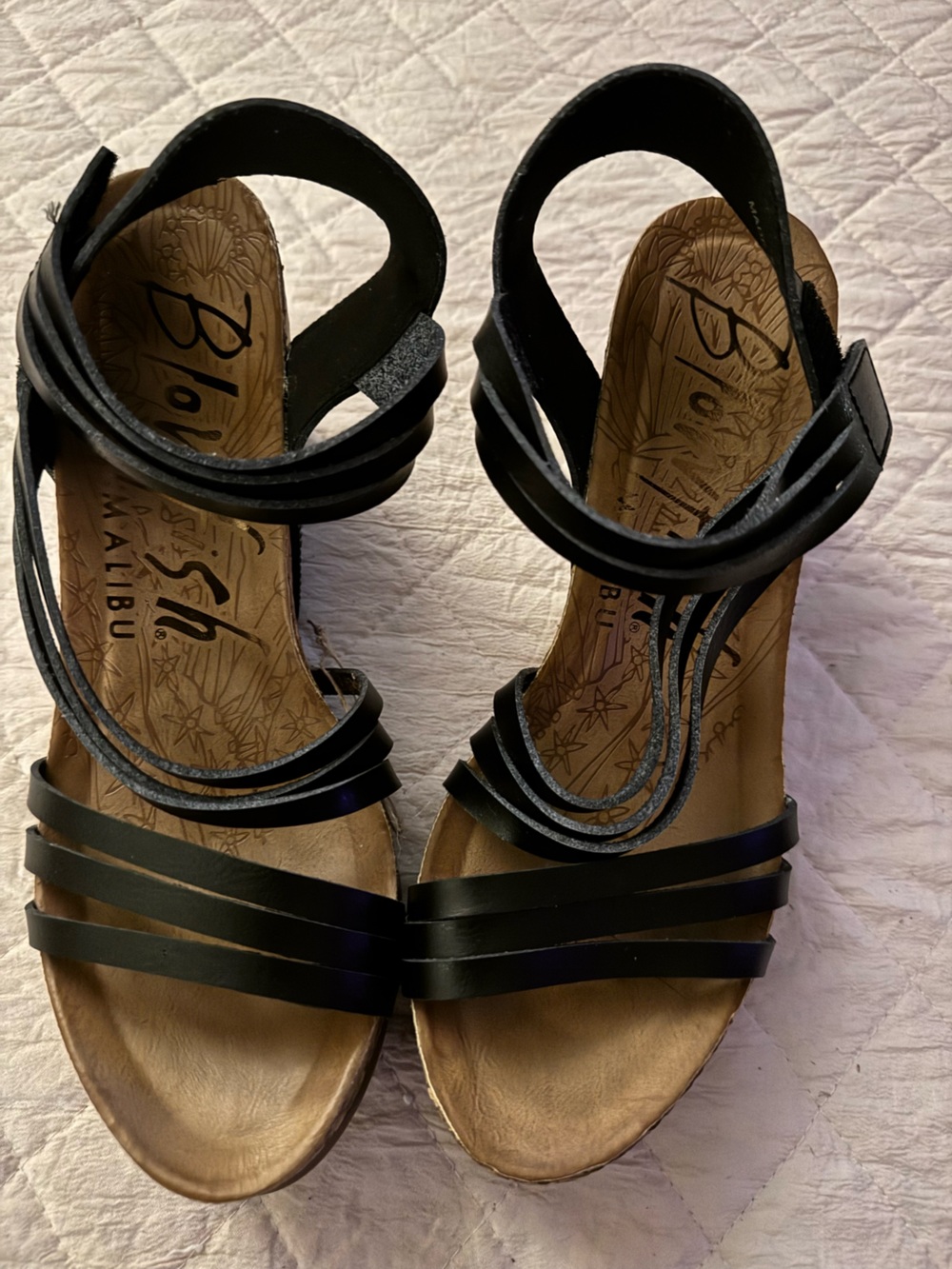 Blowfish Black Multi-Strap Women's Sandals